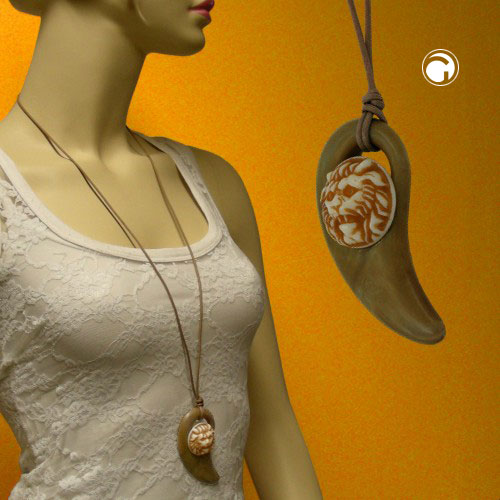 Necklaces with animals and figures