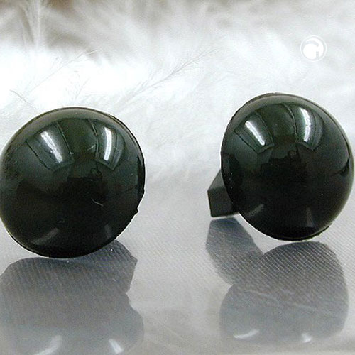 stud earrings plastic round dark green
