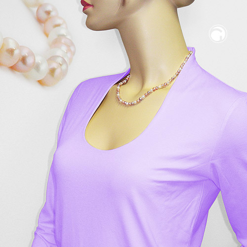 Necklaces with glassbeads