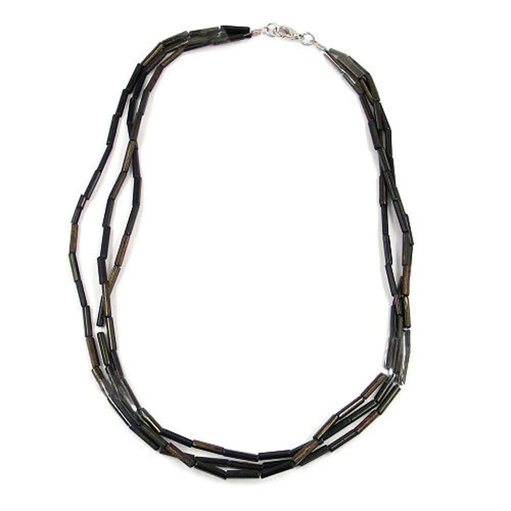 Necklaces with glassbeads