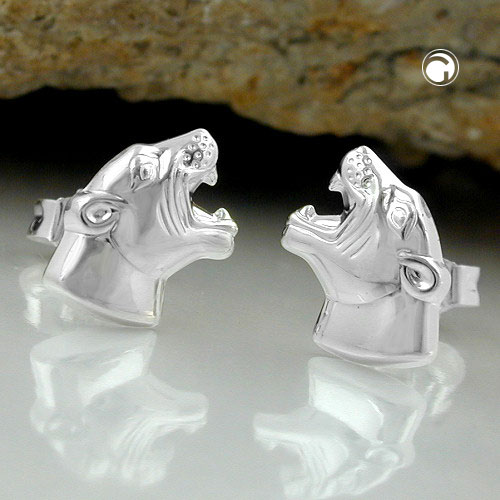 Studs theme animals Silver 925