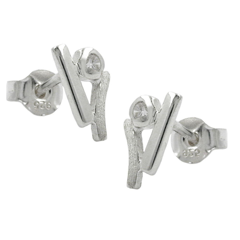 Studs zirconia Silver 925