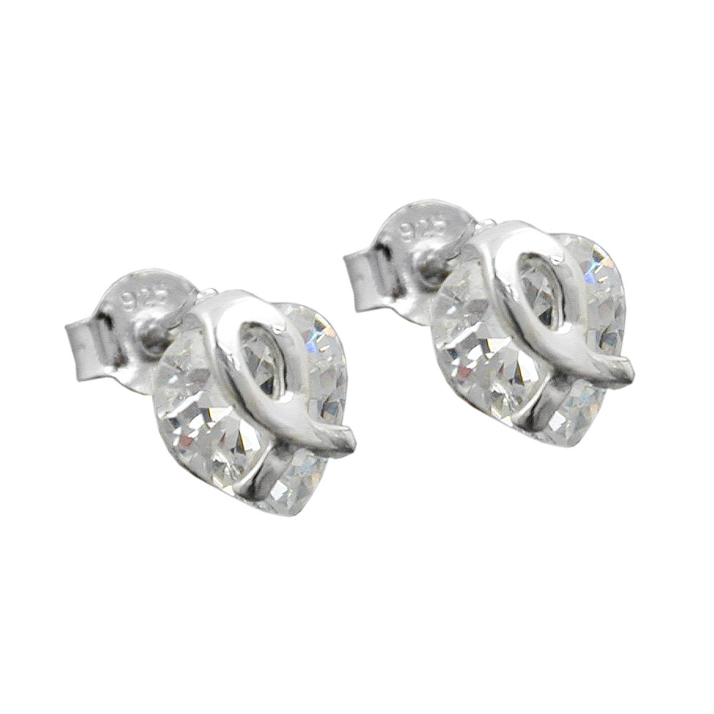 Studs zirconia Silver 925