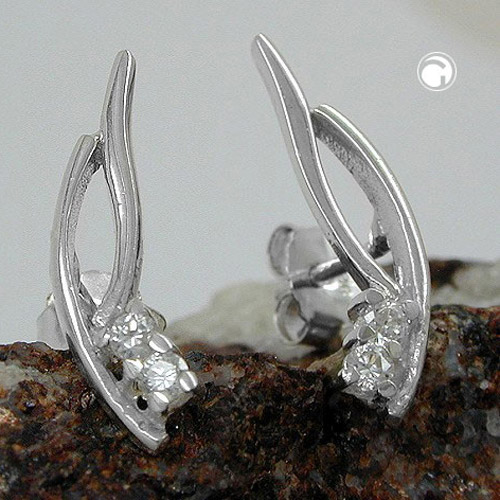 Studs zirconia Silver 925