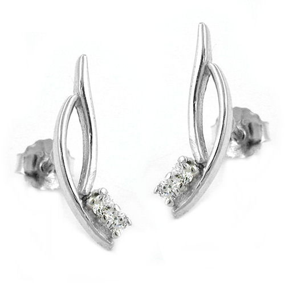 Studs zirconia Silver 925