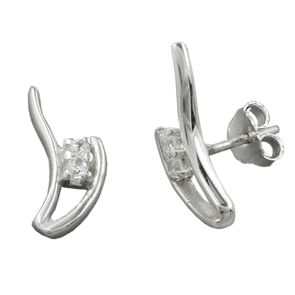 Studs zirconia Silver 925