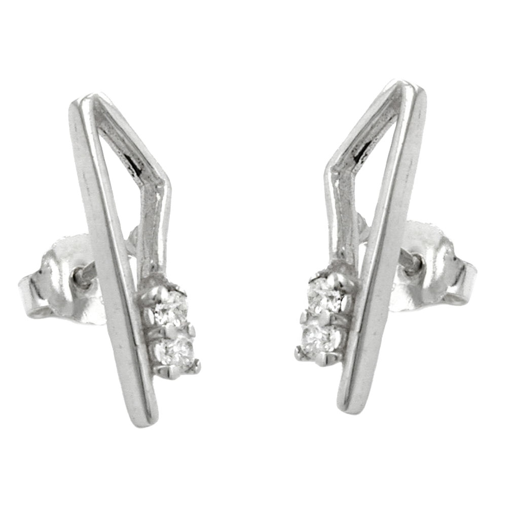 Studs zirconia Silver 925