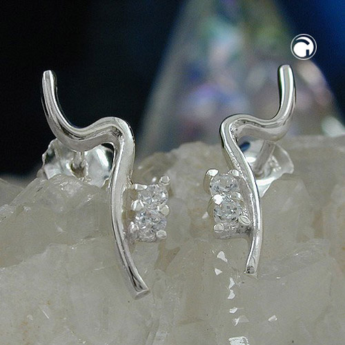 Studs zirconia Silver 925