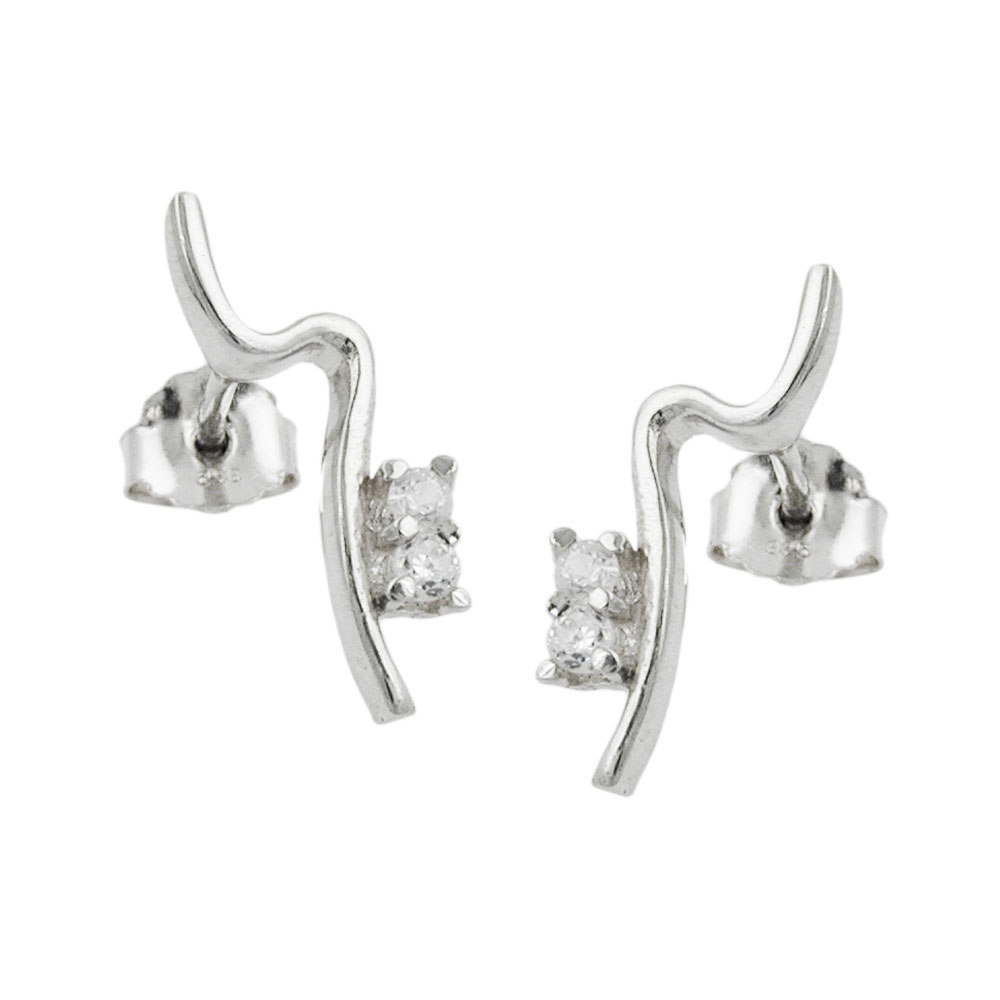 Studs zirconia Silver 925