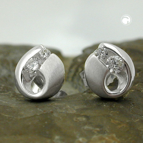Studs zirconia Silver 925
