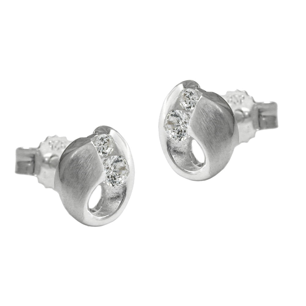 Studs zirconia Silver 925