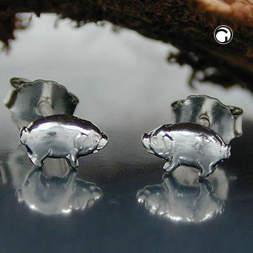 Studs theme animals Silver 925