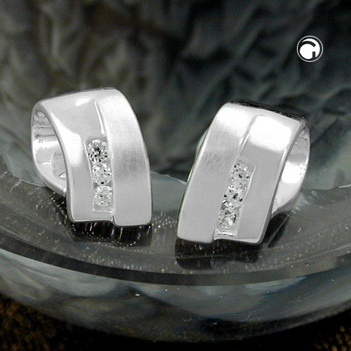 Studs zirconia Silver 925
