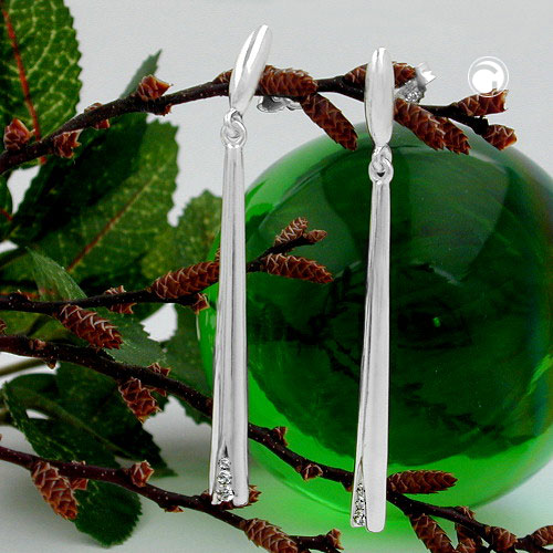 Studs zirconia Silver 925