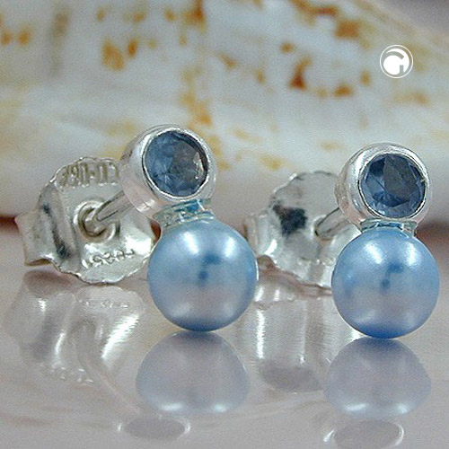 Studs Beads & Pearls Silver 925