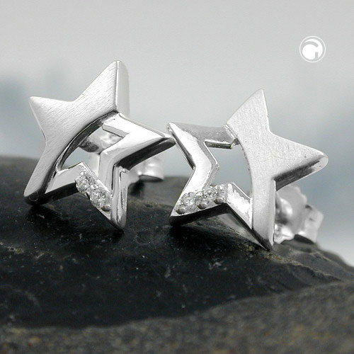 Studs zirconia Silver 925
