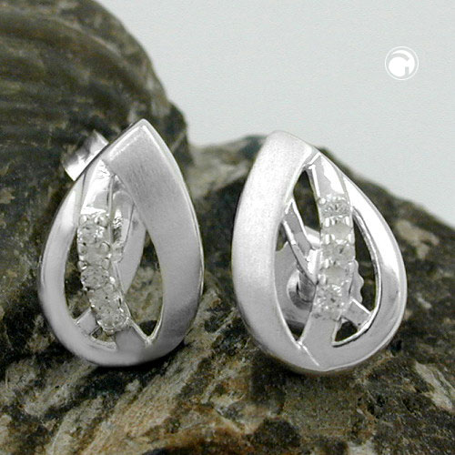 Studs zirconia Silver 925