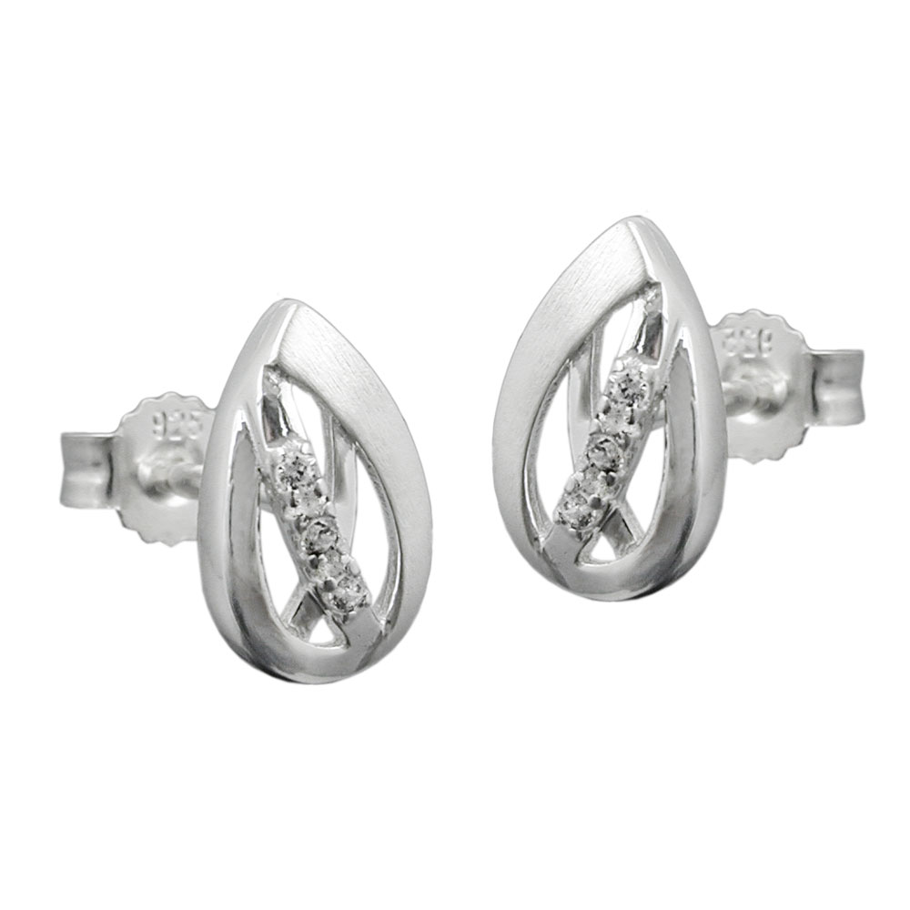 Studs zirconia Silver 925