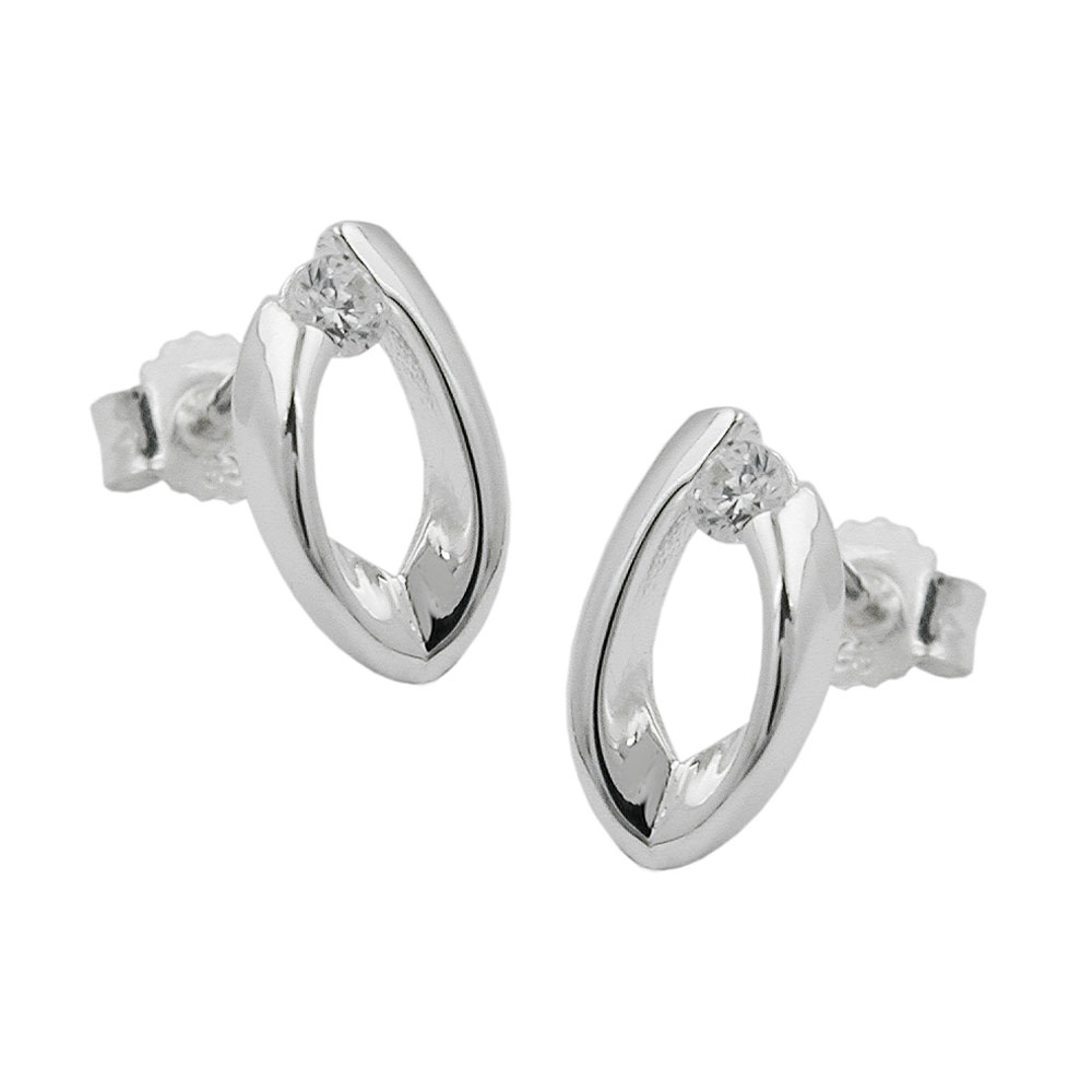 Studs zirconia Silver 925