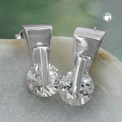 Studs zirconia Silver 925