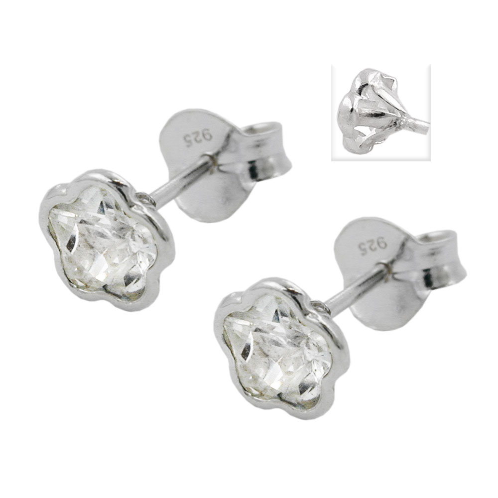 Studs zirconia Silver 925