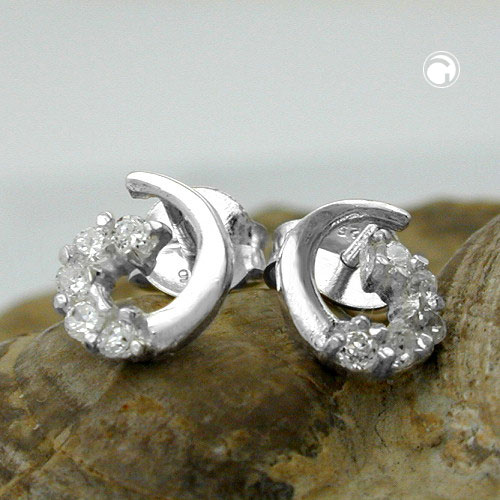 Studs zirconia Silver 925