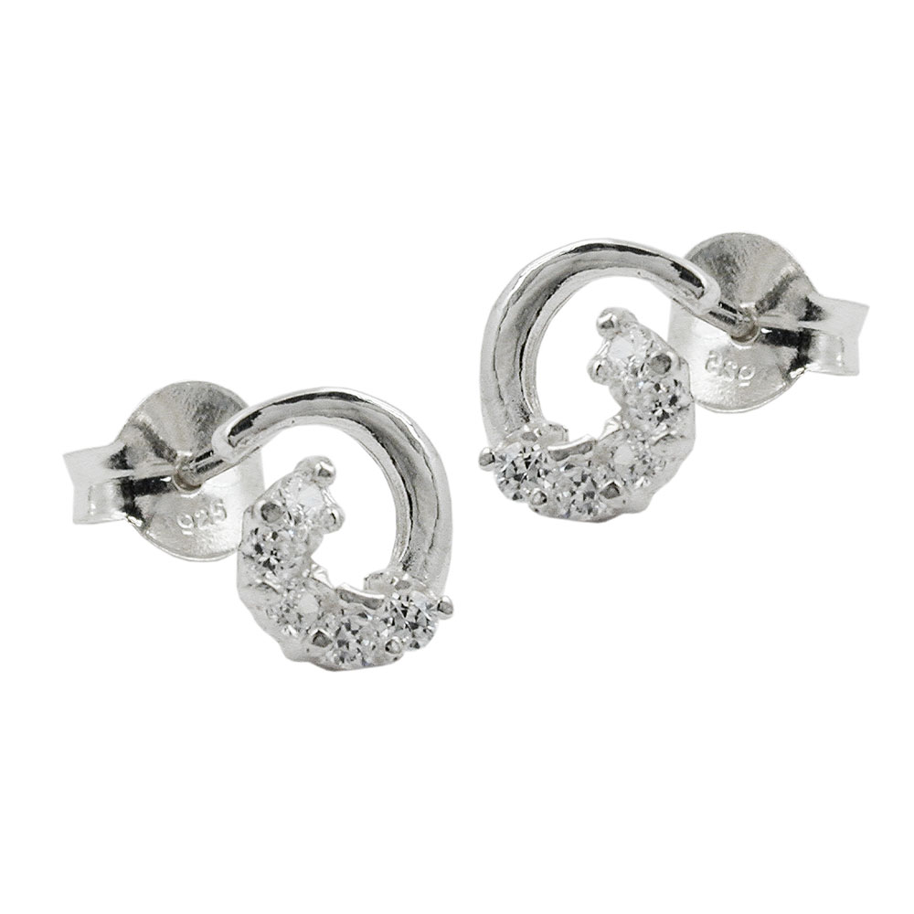 Studs zirconia Silver 925