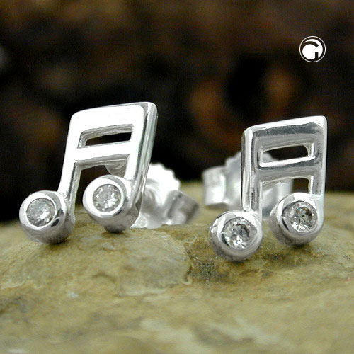 Studs zirconia Silver 925