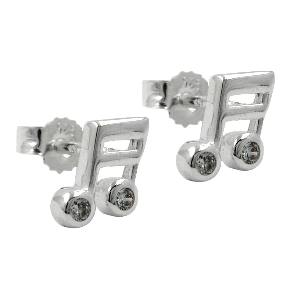 Studs zirconia Silver 925