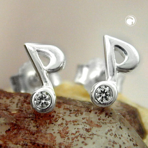 Studs zirconia Silver 925