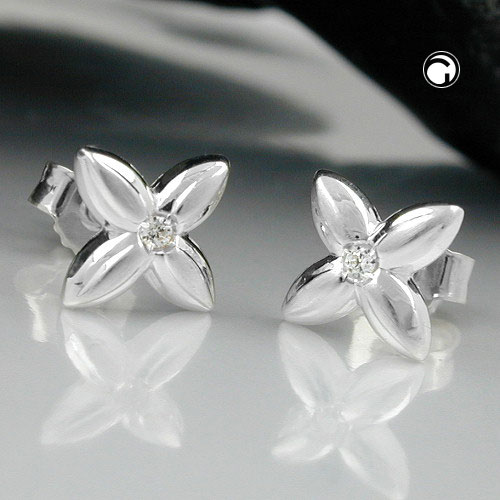 Studs zirconia Silver 925
