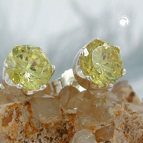 Studs zirconia Silver 925