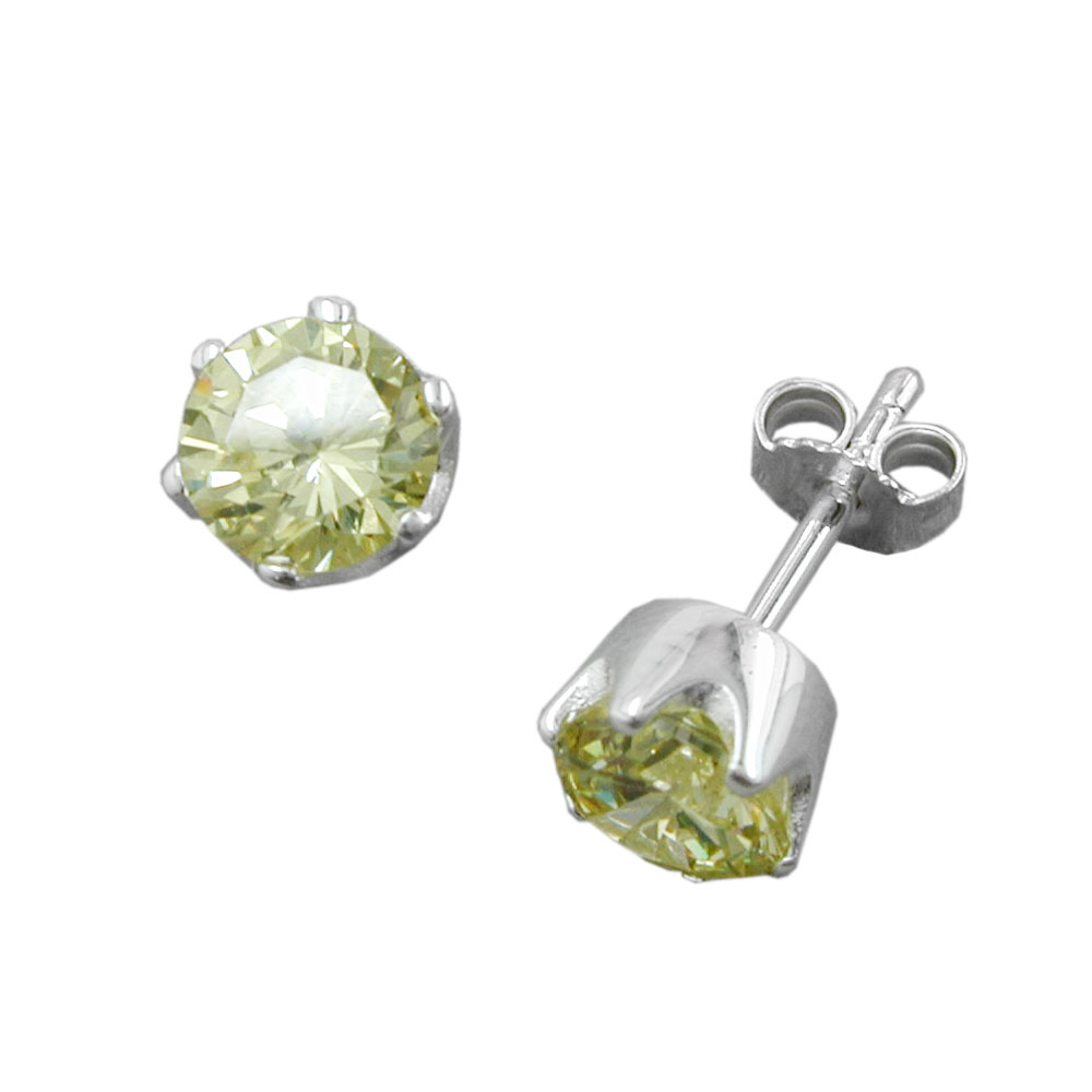 Studs zirconia Silver 925