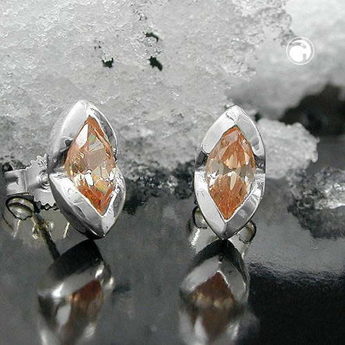 Studs zirconia Silver 925