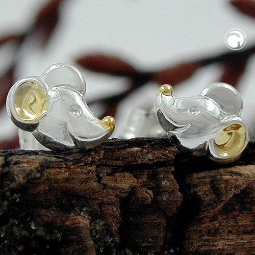 Studs theme animals Silver 925