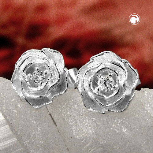 Studs zirconia Silver 925