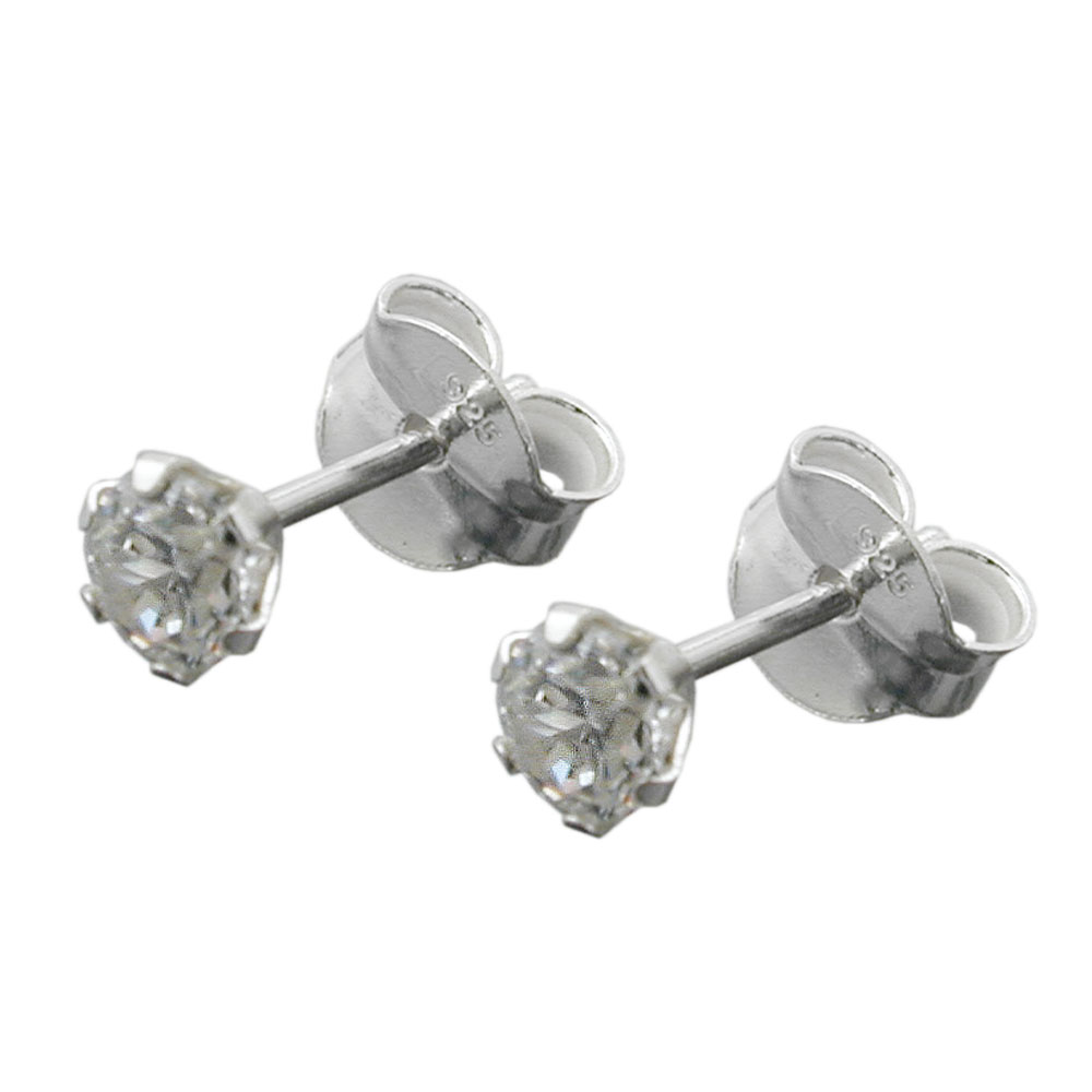 Studs zirconia Silver 925