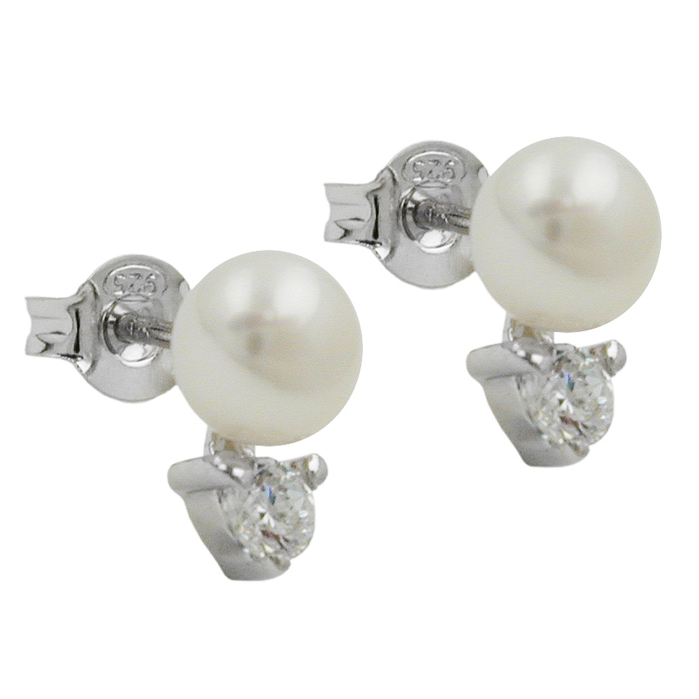 Studs Beads & Pearls Silver 925