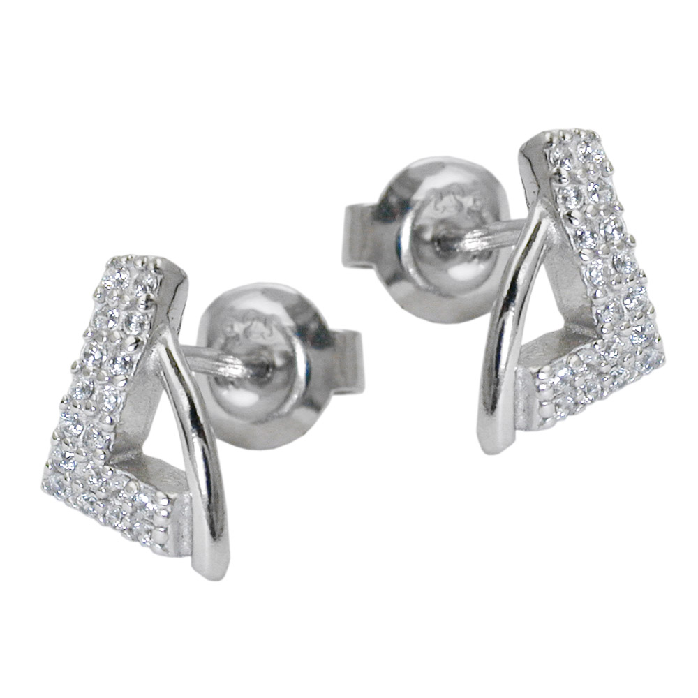 Studs zirconia Silver 925