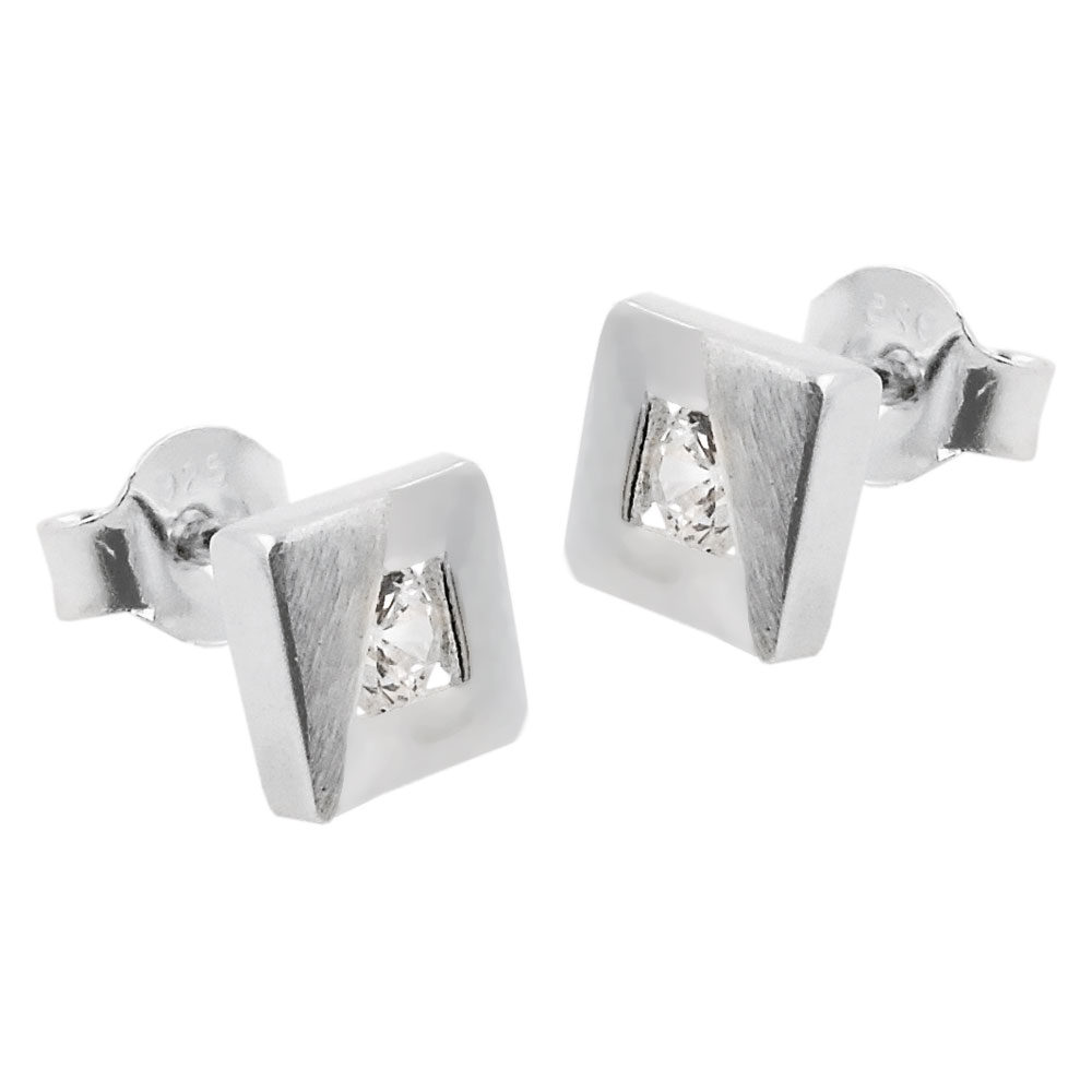 Studs zirconia Silver 925