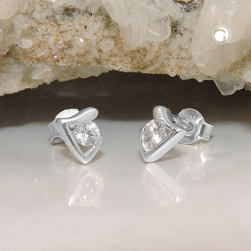 Studs zirconia Silver 925