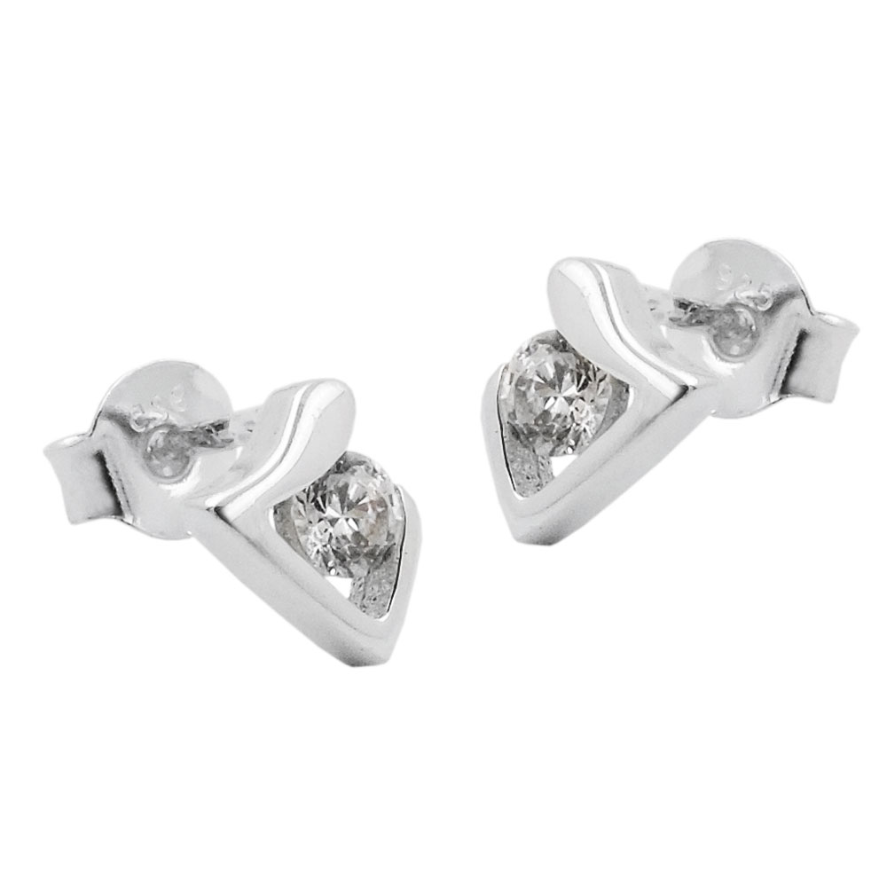 Studs zirconia Silver 925