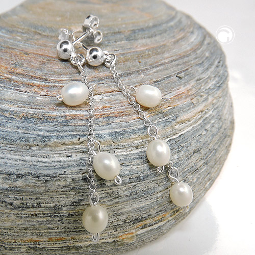 Studs Beads & Pearls Silver 925