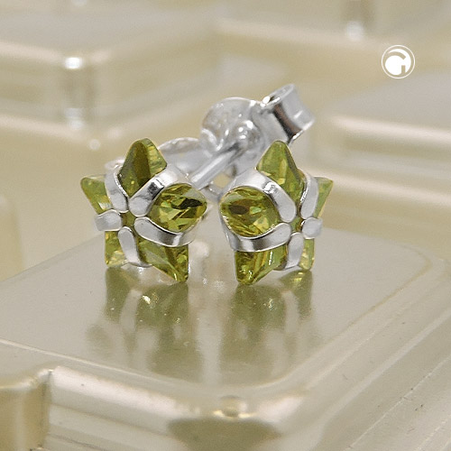 Studs zirconia Silver 925