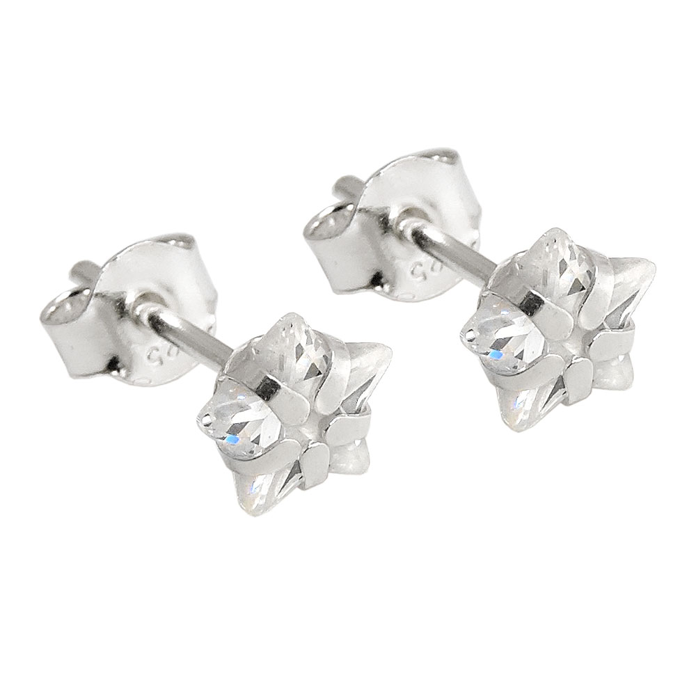 Studs zirconia Silver 925
