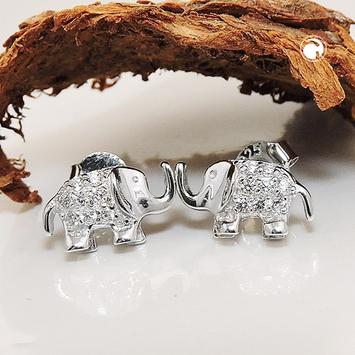 Studs theme animals Silver 925