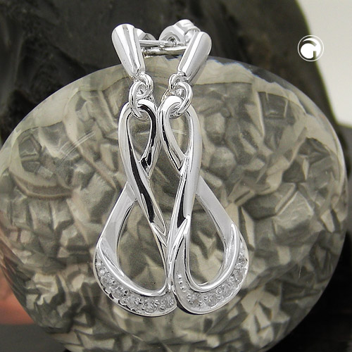 Studs zirconia Silver 925