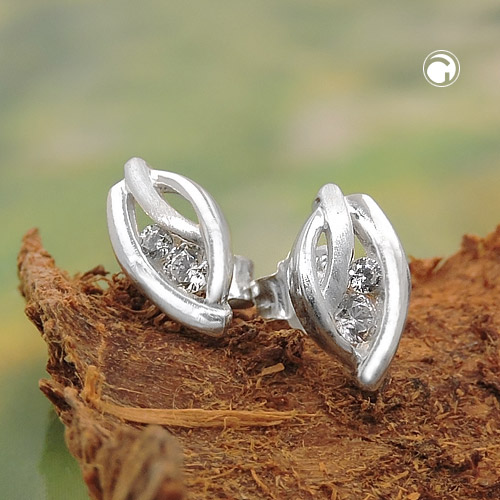 Studs zirconia Silver 925