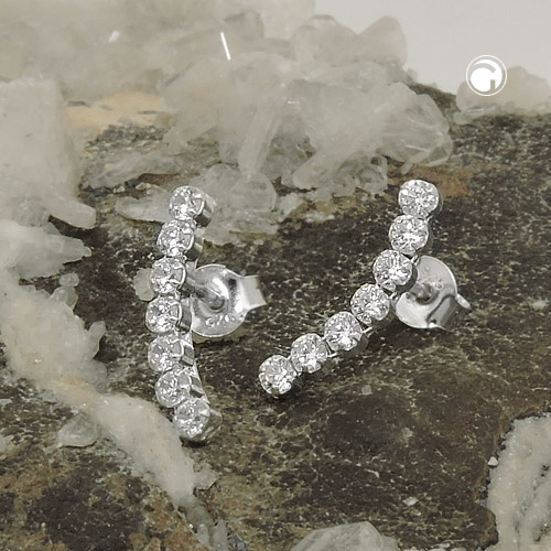 Studs zirconia Silver 925