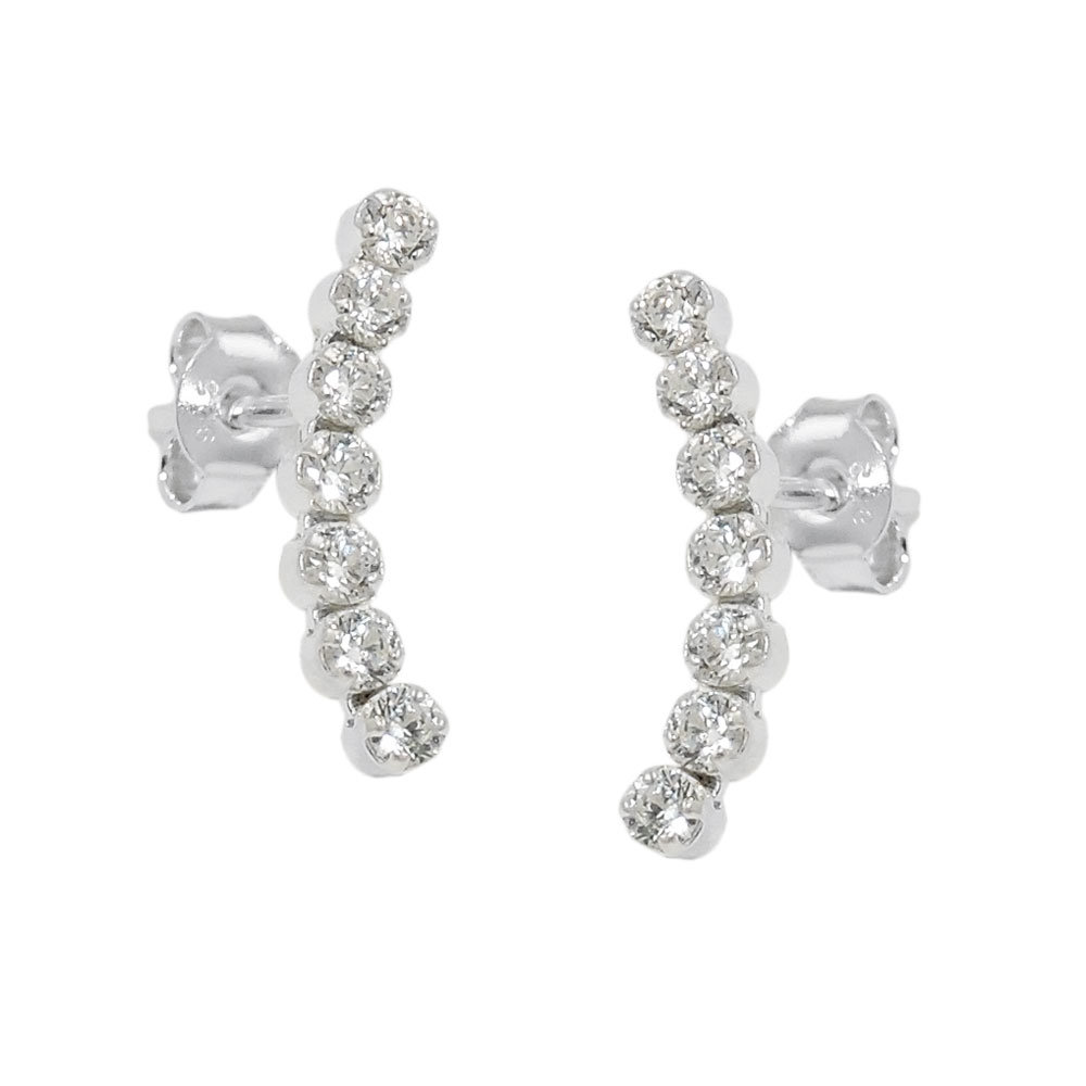 Studs zirconia Silver 925